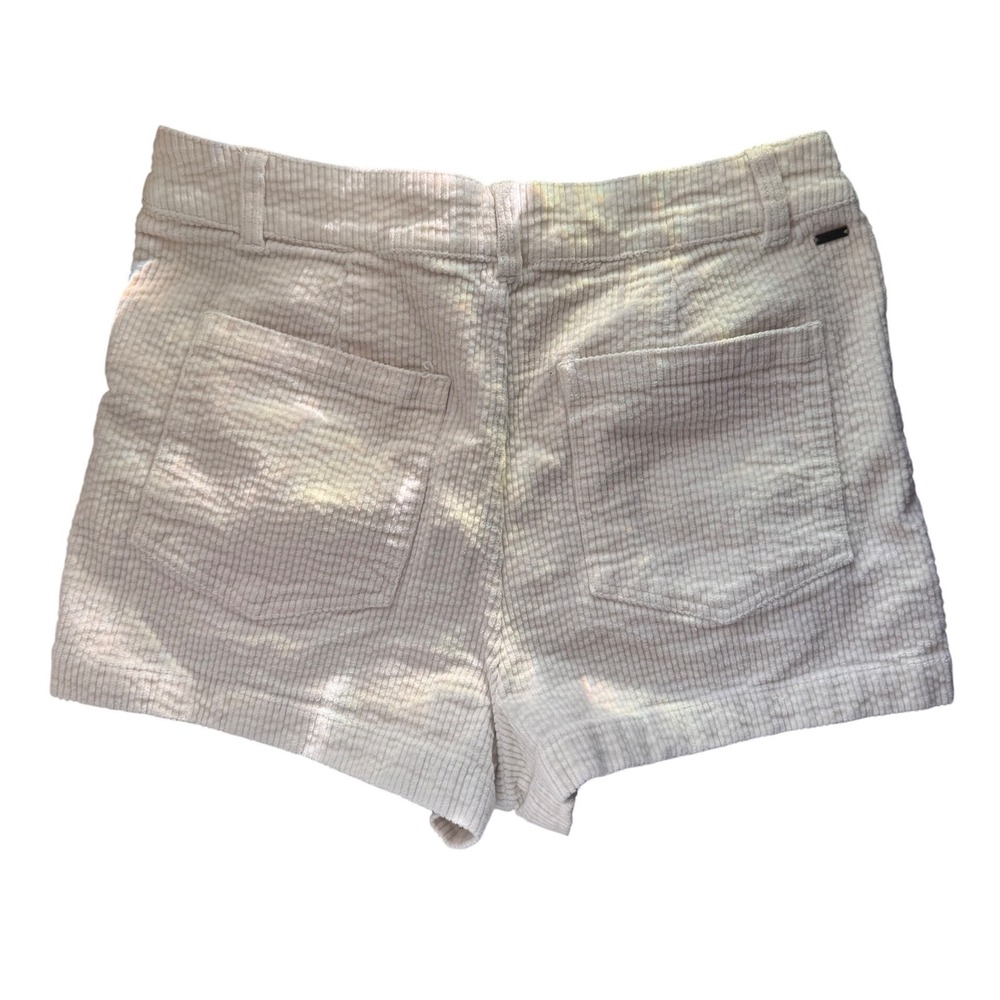 O'Neill Corduroy Shorts Women 28 Cream Excellent High Rise Boho Surf Style - Picture 5 of 8